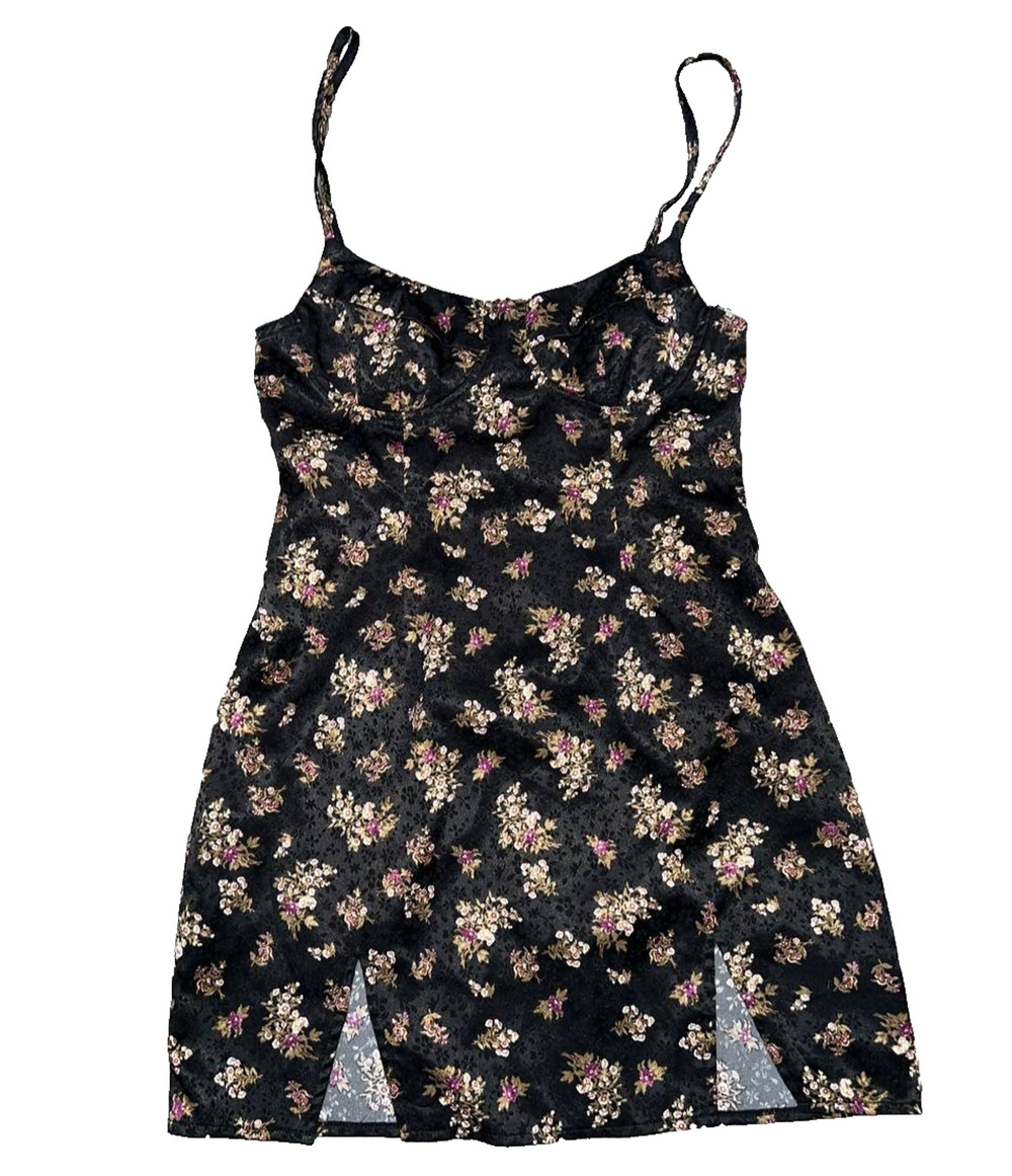 Skylar + Madison babydoll Y2K preppy fairy Dress Black Medium A005061